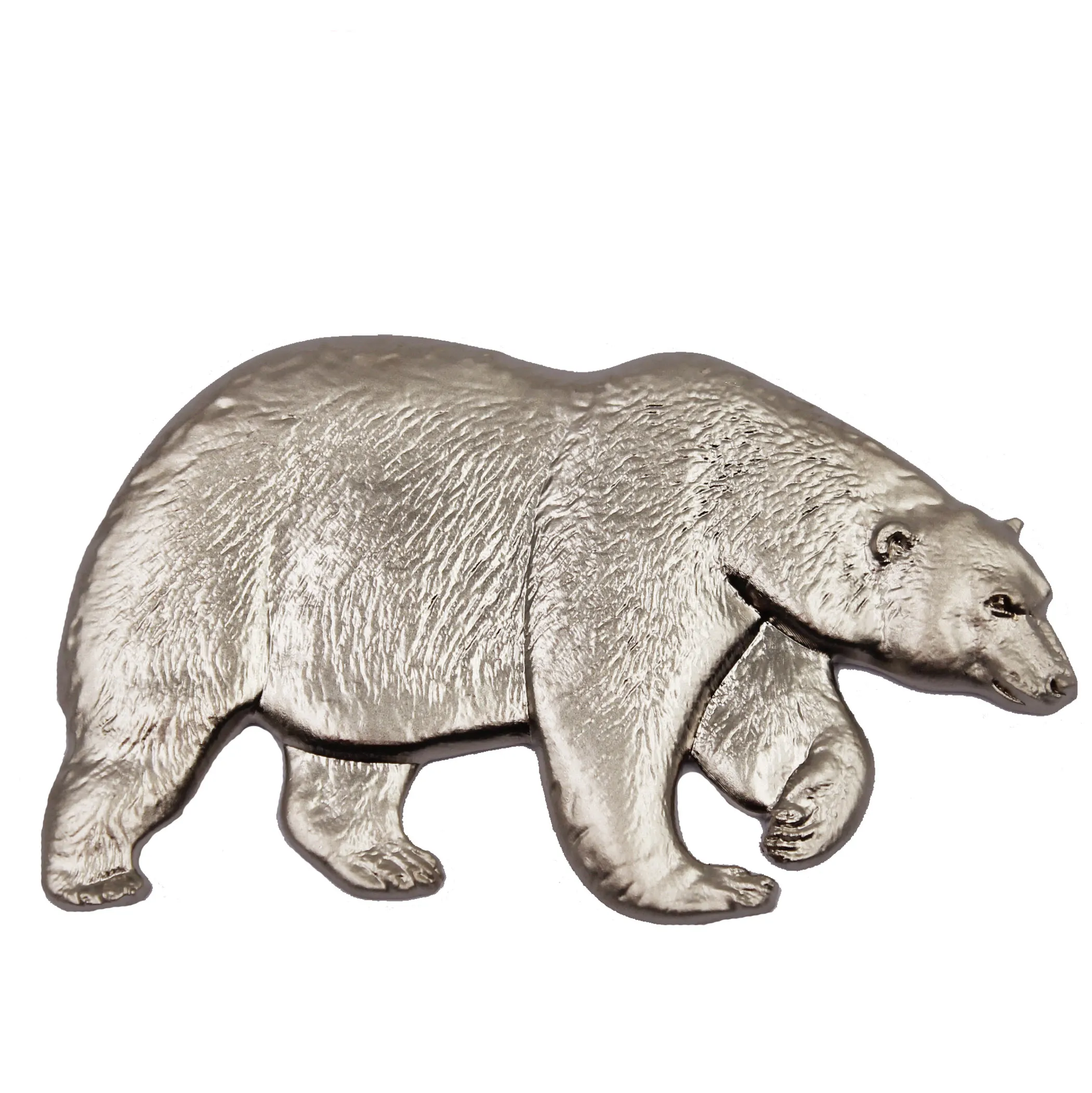 3D White Polar Bear Metal Fridge Magnets for Zoo Animal gift shop