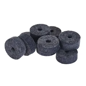 Cymbal Felts Crash Cymbal Clutch Felt Drum Set Cymbal Đứng Cảm Thấy Máy Giặt Kích Thước Trung Bình Màu Xám