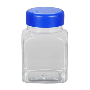 Factory Good Price plastic bottle 1.2 liter food grade plastic cookie jars with Screw Lid