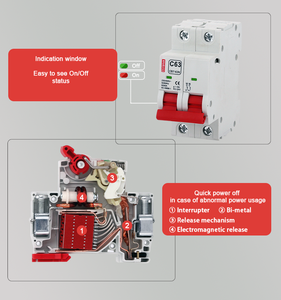 CB7-63N миниатюрный автоматический выключатель MOQ <span class=keywords><strong>Dz47</strong></span> <span class=keywords><strong>63</strong></span> 1P Mcb <span class=keywords><strong>C45n</strong></span> C20 4.5ka 20amp - Product Image 4