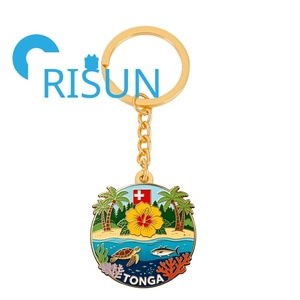 Portachiavi Souvenir Personalizzato in Metallo con Smalto Morbido o Duro, Stampa UV, Oceania Tonga Nuova Zelanda, Regalo all'Ingrosso - Product Image 3