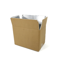 Cajas de Envío Térmicas Aisladas para Alimentos Congelados y Carne, de Cartón y Papel Kraft con Lámina de Aluminio, al por Mayor y a Bajo Precio