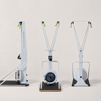 Appareil de ski commercial avec écran LED, unisexe, pour entraînement cardio aérobie, équipement de fitness pour salle de sport, utilisation en compétition, machine à ramer à résistance à air