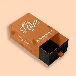 Hot Selling Op Maat Gemaakte Bedrukte Glijdende Open Lade Match Box Verpakking Voor Cosmetische Kleding Ondergoed Hoed Kleding En Cadeau