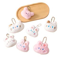 Bán buôn Mini mềm Móc Khóa Búp Bê sang trọng gấu ếch Trâm mềm tag Thú Nhồi Bông tự làm sang trọng Bunny pendatn <span class=keywords><strong>Keychain</strong></span> đồ chơi - Product Image 1