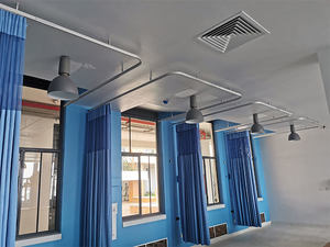 Rail en aluminium moderne en forme de L pour rideaux médicaux d'hôpital et accessoires de tringles et rails - Product Image 3