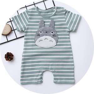 Monos de talla grande con diseño de cinturón en el hombro, venta al por mayor, pelele de verano con pompones para bebé - Product Image 3