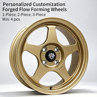Jantes FLowtone 15x6.5 4x100 15 pouces, jantes Belak à 5 branches, disponibles en plusieurs couleurs, jantes en alliage de luxe en stock