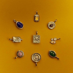 Colgantes DIY de Piedras Preciosas para Collar: Lapislázuli, Malaquita, Ojo de Tigre, Cristal Transparente, Ovalados, Redondos, Rectangulares, Joyería Fina - Product Image 3