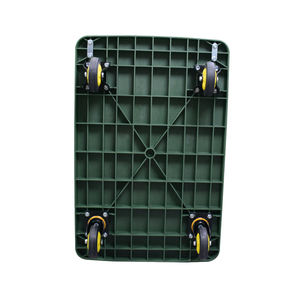 รถเข็นแพลตฟอร์มพับได้สีเขียว60*90ซม. 400กก. รถเข็นตลาดรถบรรทุกมือสำหรับจัดเก็บเครื่องมือคลังสินค้า - Product Image 6