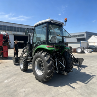 Tracteur agricole 4x4 avec chargeur frontal, cabine, certifié CE COC, machines agricoles pour le marché européen