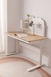 Modern Ergonomic Round 4-Seater Height Adjustable Eco-friendly Safety School Children's <strong>Study</strong> Desk Wood <strong>Material</strong> - Product Image 3