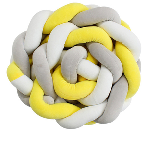 Prix bas réglable bébé Nouveau-Né Mignon Confortable Noué Tressé En Peluche <span class=keywords><strong>Lit</strong></span> Protection Oreiller <span class=keywords><strong>de</strong></span> <span class=keywords><strong>lit</strong></span> - Product Image 4