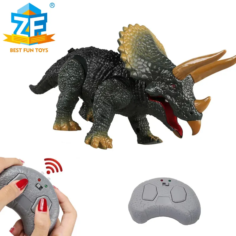 Simulation infrared remote control Tyrannosaurus Rex Triceratops dinosaur model electric creative toy