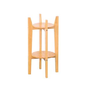 Soporte <span class=keywords><strong>de</strong></span> 2 niveles para plantas, <span class=keywords><strong>escalera</strong></span> alta para interior, maceta <span class=keywords><strong>de</strong></span> flores, esquinero <span class=keywords><strong>de</strong></span> Bambú - Product Image 3