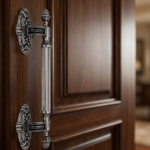 Manija de Puerta de Latón Sólido de Lujo Estilo Romano Corintio HI SAFE DDI3075, Acabado Dorado Antiguo, Diseño Moderno para Puertas Principales de Hotel - Product Image 6
