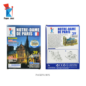 Prix d'usine Nouvelle conception Promotion Puzzle en mousse EPS <span class=keywords><strong>3D</strong></span> Notre-<span class=keywords><strong>Dame</strong></span> de Paris Bâtiment de renommée mondiale Jouets de puzzle <span class=keywords><strong>3D</strong></span> pour enfants - Product Image 6
