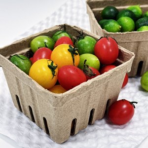 Boîte carrée en <span class=keywords><strong>papier</strong></span> moulé recyclé biodégradable écologique RUNWELL, paniers à fruits, petit seau à fruits et légumes réutilisable - Product Image 6