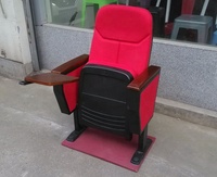 Chaise de salle de conférence ignifuge avec tablette pliable, chaise de théâtre