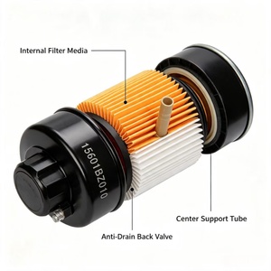 Filtre à huile moteur métallique neuf en gros d'usine pour Daihatsu OEM 15601BZ010 avec garantie d'un an - Approvisionnement direct pour RaiZe Rush - Product Image 3
