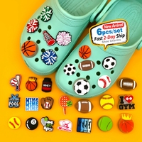 Nuevos Estilos de Dijes Personalizados para Zapatos Deportivos, de Natación, para Animadores, Baloncesto, Tenis, Voleibol, Niños, 2D y LED, Juego de Diseñador