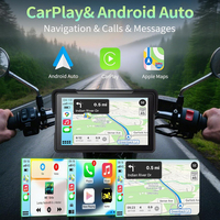 Aoocci C7 Vente en gros de navigateurs GPS portables étanches pour moto avec CarPlay Android Auto, 7 pouces, avec garantie d'un an et TPMS