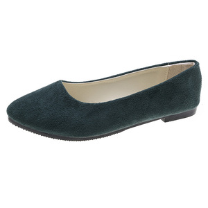 Zapatos casuales de mujer de gamuza con punta, suela plana, color liso, antideslizantes, de moda, de caña baja, tipo estribo. - Product Image 5
