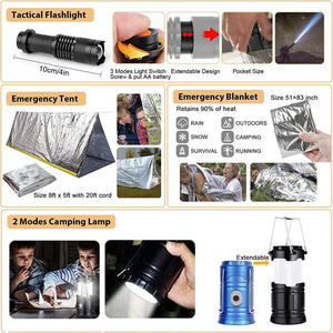 <span class=keywords><strong>Kit</strong></span> di <span class=keywords><strong>Pronto</strong></span> <span class=keywords><strong>Soccorso</strong></span> Avanzato Tutto-in-Uno per Preparazione alle Emergenze, Sopravvivenza Tattica, Campeggio e Sport all'Aperto - Product Image 4