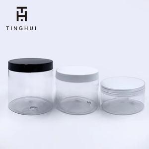 Pots cosmétiques vides transparents en PET à large ouverture de 2oz, 4oz, 6oz, 8oz, 16oz, 150ml, 200ml, 30g, pour aliments sucrés et crèmes, avec couvercles - Product Image 4
