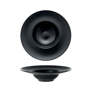 Assiette creuse en porcelaine GURME LINE DIAM. 28CM NOIR - Product Image 1