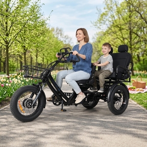 2026 Adult Electric Tricycle 1500W 3 Wheel Open Body Cargo 48V 60AH Battery Long <b>Range</b> 300KM - Product Image 6