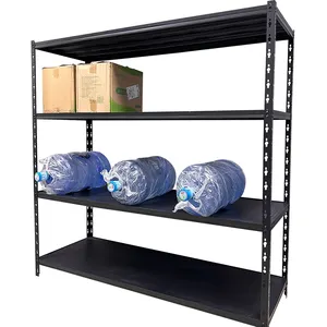 Supermarket store storage assemble shelf rack slotted angle steel garden rack boltless racking shelves