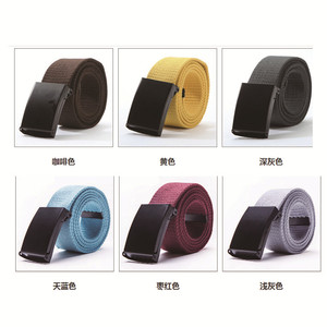 Factory 3.8 cm 1.5 Inch <strong>Polyester</strong> Cotton Canvas <strong>Webbing</strong> <strong>Belt</strong> with Plate Buckle Adult Men's Waistband <strong>Belts</strong> for Outdoor Training - Product Image 6