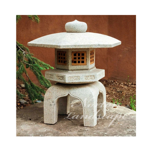 Buitentuin Tempel Decoratie Hotel Villa Granieten Lantaarn Japanse Stijl Mooie Stenen Carving Marmeren Pagode Lantaarn - Product Image 5
