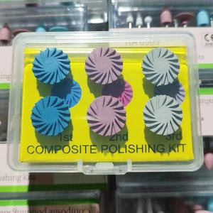 Lucidatrice dentale in resina composita disco diamantato sistema <span class=keywords><strong>RA</strong></span> disco 14mm ruota spirale Flex spazzole 3 colori - Product Image 2