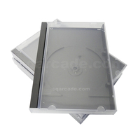 Boîtier de CD de jeu polyvalent 14mm, couvercle transparent pour disque unique, boîte de rangement en plastique, boîtier Long pour CD DVD Saturn, DC, jeux PS1