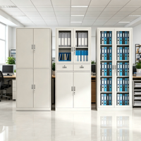 Archivador de Oficina Modular Plegable y Ajustable de Acero Moderno Homniture, con Sistema de Cierre con Llave y Gran Capacidad