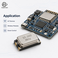 Résonateur à cristal de quartz SMD 24 MHz 20 pF 30 ppm, faible consommation, haute stabilité, qualité industrielle, plage de température -40~+85 pour IoT intelligent