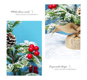 PE Mesa Decoraciones navideñas Mesa Árbol Fiesta de Navidad Mini Árbol de Navidad Suministros de decoración de Navidad - Product Image 5