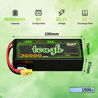 Новейшая твердотельная батарея заводского производства 6S 22.2V 36Ah 36000mAh с высокой энергетической плотностью 450 Втч/кг для БПЛА/промышленных/VTOL/грузовых дронов