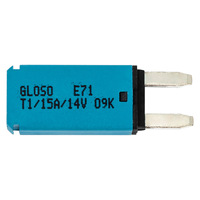 Fusible de cuchilla de reinicio automático para coche de 14V, interruptor de circuito de 5A, 10A, 15A, 20A, 25A, 30A, mini fusibles tipo 1 de 12 voltios CC