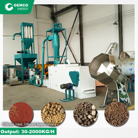 Nouvelle ligne de fabrication d'aliments industriels avancée, haute capacité, granulation, broyage, traitement et production avec contrôle automatique