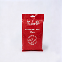 Faduo OEM&ODM Emballage écologique Blanc Non-tissé 15*20cm 40gsm Lingettes nettoyantes pour tableau de bord de voiture