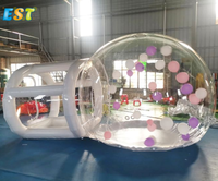 3m 4m 5m Tente à bulles gonflable Globe Transparent Igloo Dome Tent Outdoor Camping Event Wedding Party Gonflable Bubble House