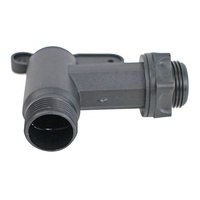 Accessoires de remplacement en PP noir, adaptateur pour robinet de réservoir d'eau, installation facile