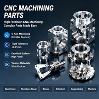 Pièces usinées CNC de précision sur mesure, fabrication métallique 5 axes pour équipements industriels de robotique IA, services OEM
