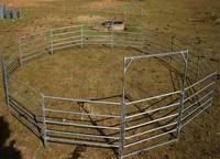 Clôtures de cheval vert de bétail en métal faciles à assembler panneau de corral de haute qualité galvanisé cour de bétail soudée à revêtement électrique