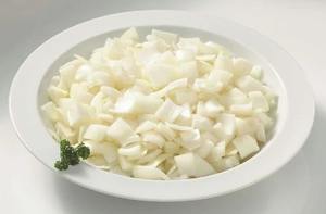 Oignon Blanc Congelé de Haute Qualité HP Valia Grade A pour Curry, Sauteurs, Plats Préparés et Applications Culinaires Saines 1kg Prix Export - Product Image 2