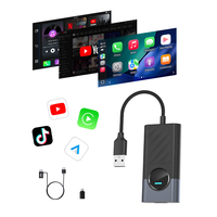 2 in 1 Wireless AI Box Carplay Android Auto Adapter Smart Car Streaming Box dengan Netflix YouTube HDMI Grosir Pabrik OEM