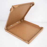 Boîte à pizza kraft brune de 18 pouces Boîte à pizza à emporter de type papier ondulé à usage industriel avec logo personnalisé